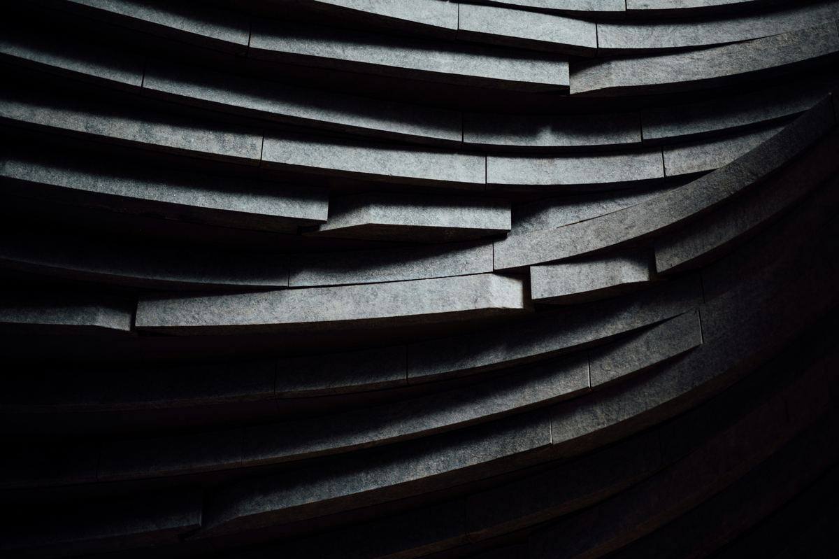 Architectural dark facade study